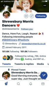 Shrewsbury Morris on twitter