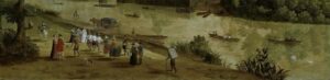 Vinckenboom’s Morris dancers by the Thames at Richmond, c. 1620