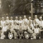 Linotype and Machinery Morris Dancers at Linotype Football Ground 1930, courtesy Trafford Local Studies Centre