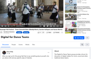 Digital for dancel teams FB page