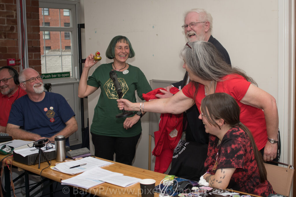 Pauline Woods-Wilson receiveds Duck 2025 Eliza Fee Frank Drew Jerry